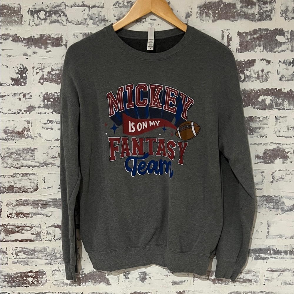 Gray Mickey Fantasy Team Sweater